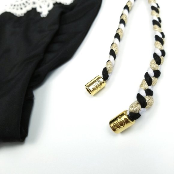 BEACH BUNNY | Black Lace Scrunch Butt Bikini Small - Picture 6 of 13